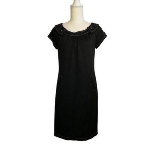 Evan-Picone Women's Dress, Size 6, Black, Short Sleeve Sheath Dress